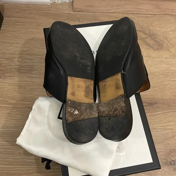 Princetown leather slipper Mules in black size 37.5 - Picture 8 of 8